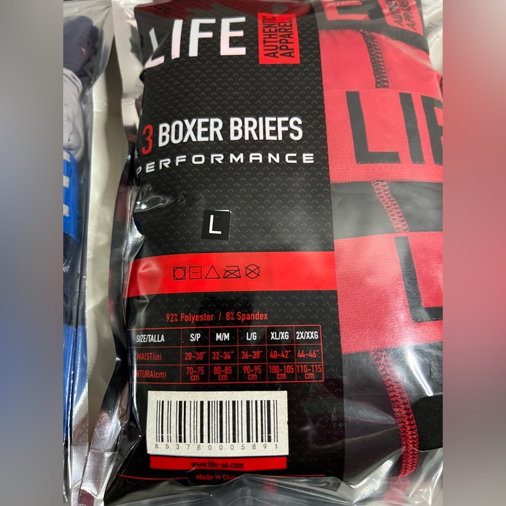 Authentic Apparel Life Men’s Boxers 3-Pack (Set of 2) Size L - Picture 3 of 6